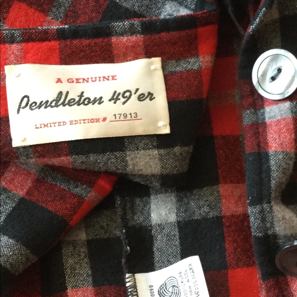 Genuine Pendleton 49ers Shacket EPLVC RED PLAID  Ltd - Picture 5 of 16